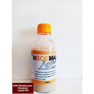 SOE Windscreen Restorer Liquid Kit – 1 Bottle – 200ml