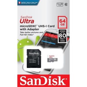 64GB SanDisk Ultra Micro Sdxc Uhs-1 Card