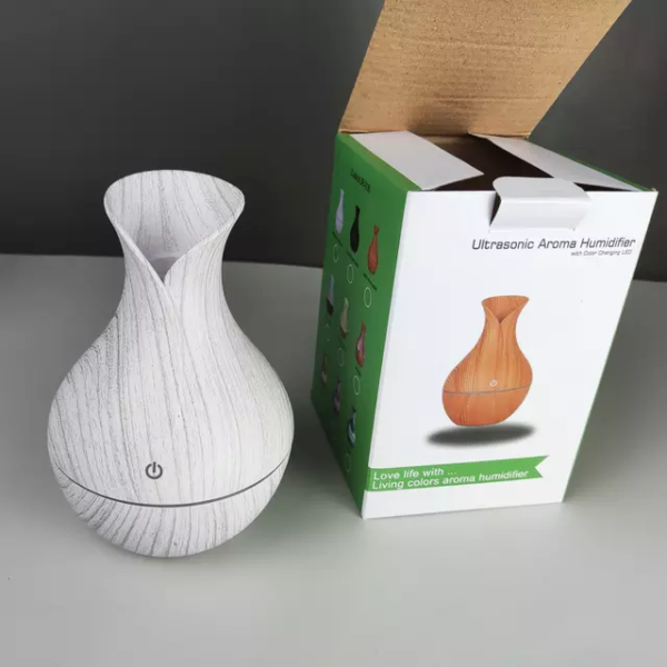 USB Powered Aroma Diffuser-200ml + Essential Oil -10ml – White